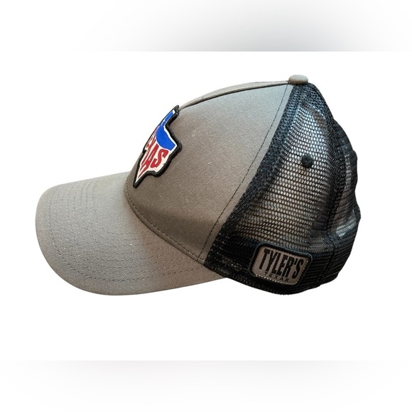 Tyler's Texas Patch Snapback Mesh Back Trucker Hat Gray OSFA Colorblock - Picture 5 of 5